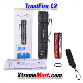 ไฟฉายขนาดเล็ก TrustFire L2 XPL HD LED 1000LM 2 Modes EDC Tactical Flashlight