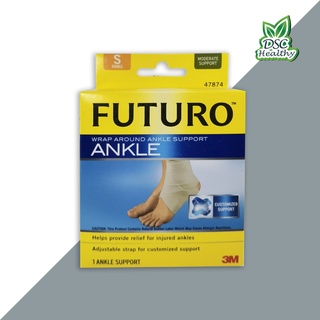 Futuro Wrap Around Ankle Support ฟูทูโร่ อุปกรณ์พยุงข้อเท้า ชนิดเพิ่มความกระชับ Size S,M,L