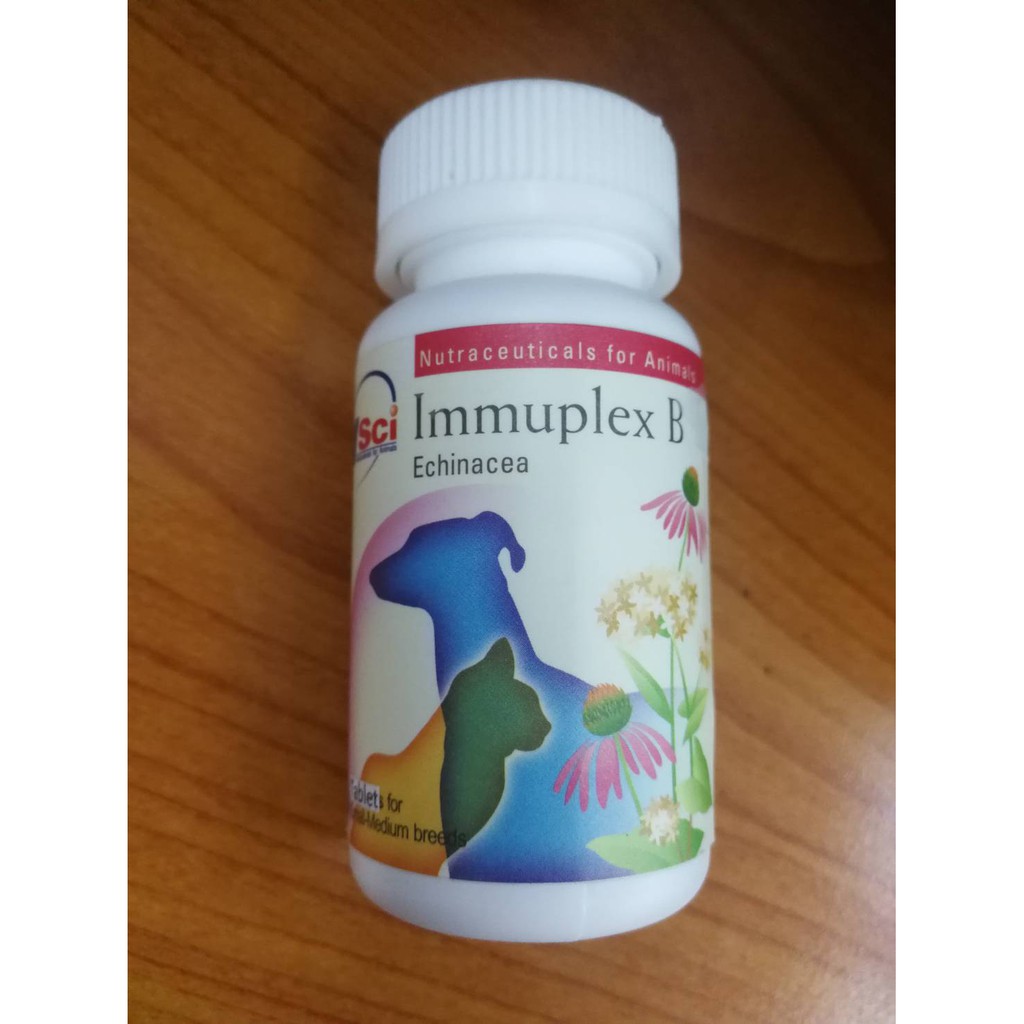 Immuplex B Cat Dog 60 Tabs อาหารเสริมภูมิต้านทาน สุนัข แมว 60 เม็ด - N ...