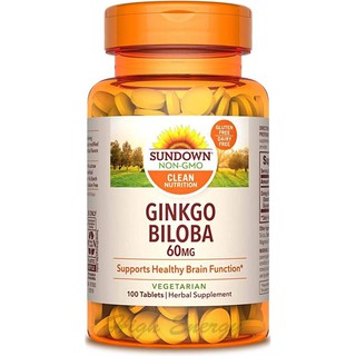 Sundown®, GINKGO BILOBA 60 MG, 100 Tablets