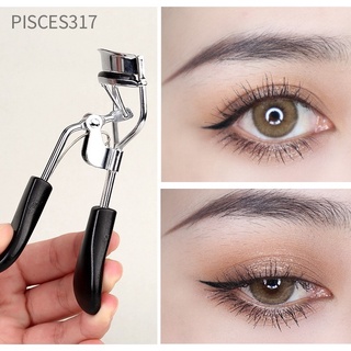 Pisces317 ที่ดัดขนตา เหล็กคาร์บอน ซิลิโคน ติดทนนาน เครื่องมือแต่งหน้า แบบพกพา ขนาดเล็ก พร้อมแผ่นยืดหยุ่น