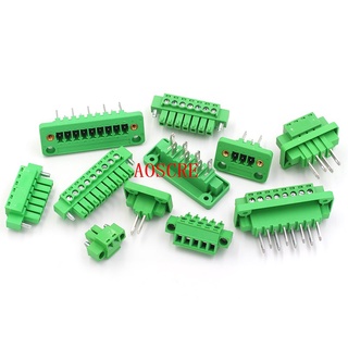 15EDGWB + KM-3.81mm Wall Plug-In PCB Terminal Blocks หน้าแปลน Fixed Panel Wall