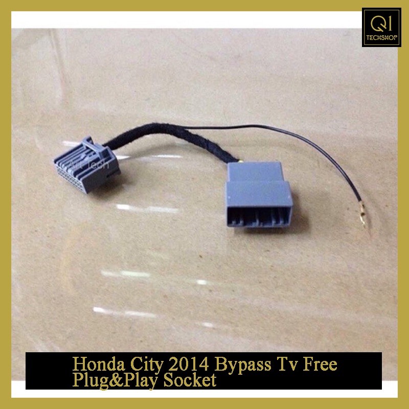7.7 Honda City 2014 Bypass Tv ฟรี Plug&Play Socket