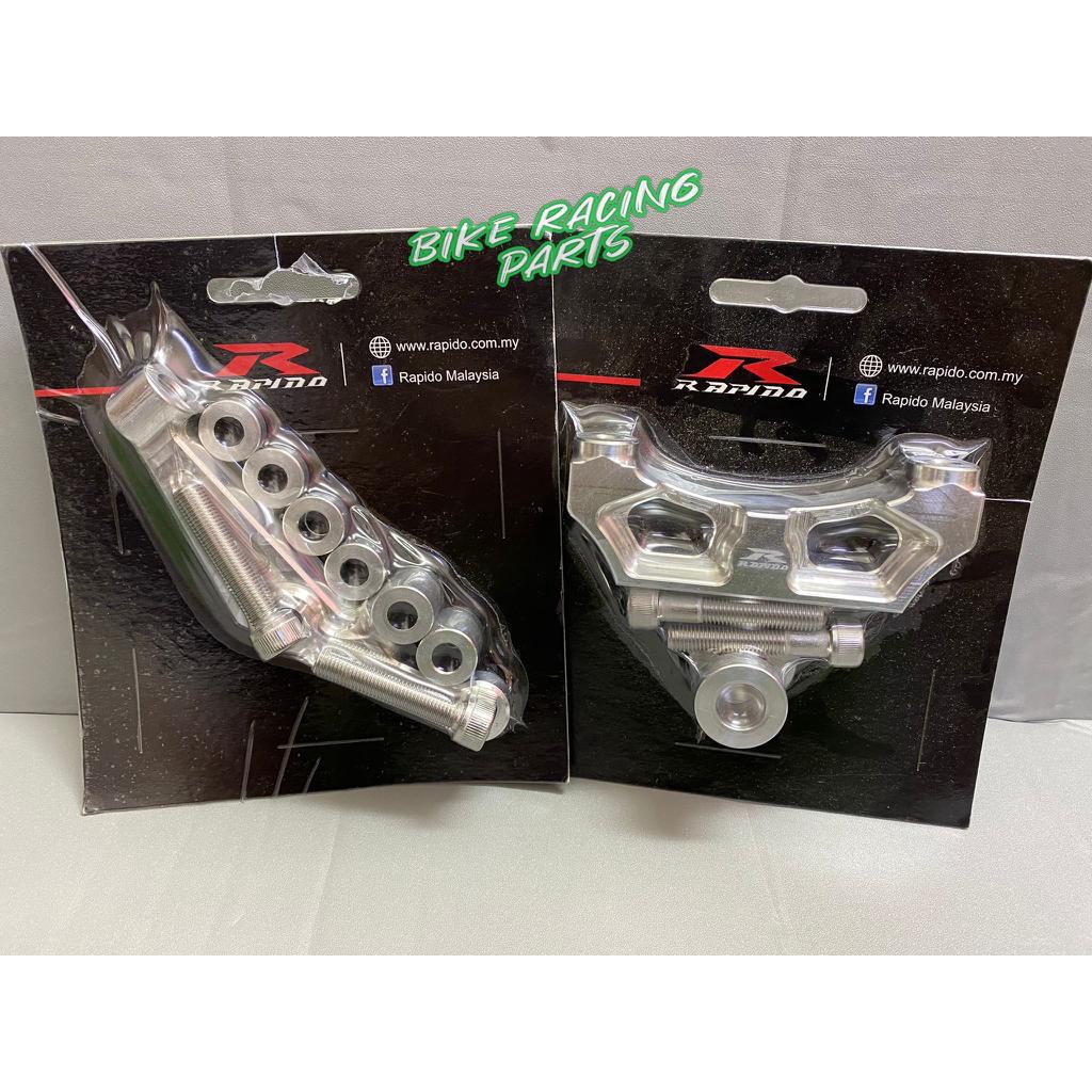 RAPIDO Y15 V1 V2 CALIPER BRACKET 100MM 4POT B REMBO M3/ M4/ GP4 ( ด้านหน้า/ด้านหลัง)