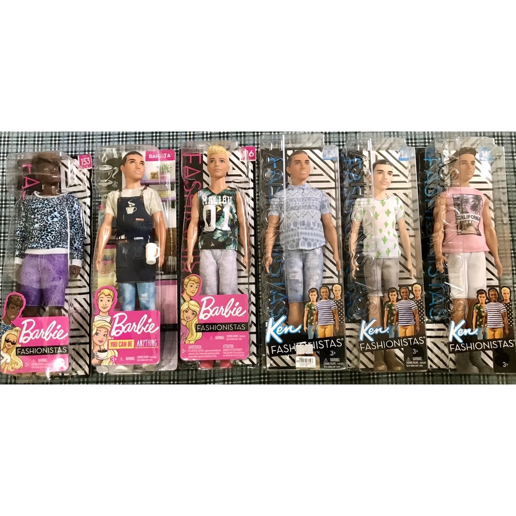 Ken Barbie Fashionistas เคนแฟชั่นนิสต้าของแท้