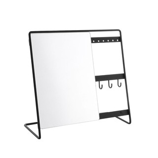 Makeup mirror MAGNIFYING MIRROR WITH HOOKS MOYA SI2046A BLACK Bathroom mirror toilet กระจกแต่งหน้า กระจกส่องขยายพร้อมขอแ