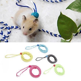 Cc สายรัดหนูแฮมสเตอร์ปรับสายจูงเดินเชือกสบายสําหรับหนูแฮมสเตอร์ Gerbil Ferret Chinchillas กระรอกสัตว์เล็ก
