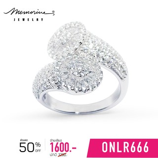 Memorine Jewelry แหวนเงินแท้ 925 ฝังเพชรสวิส (CZ) : ONLR666