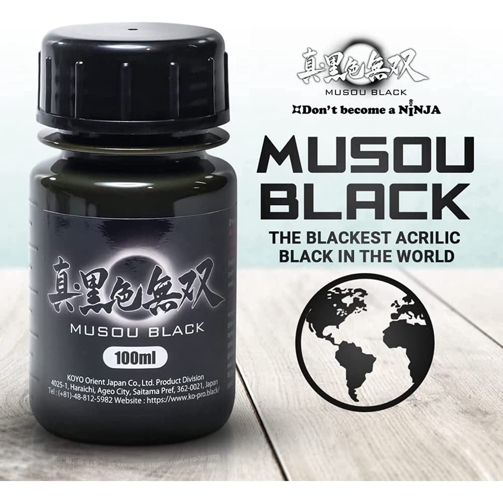 Musou Black ขนาด 100ml สีดำที่สุดในโลก Shopee Thailand