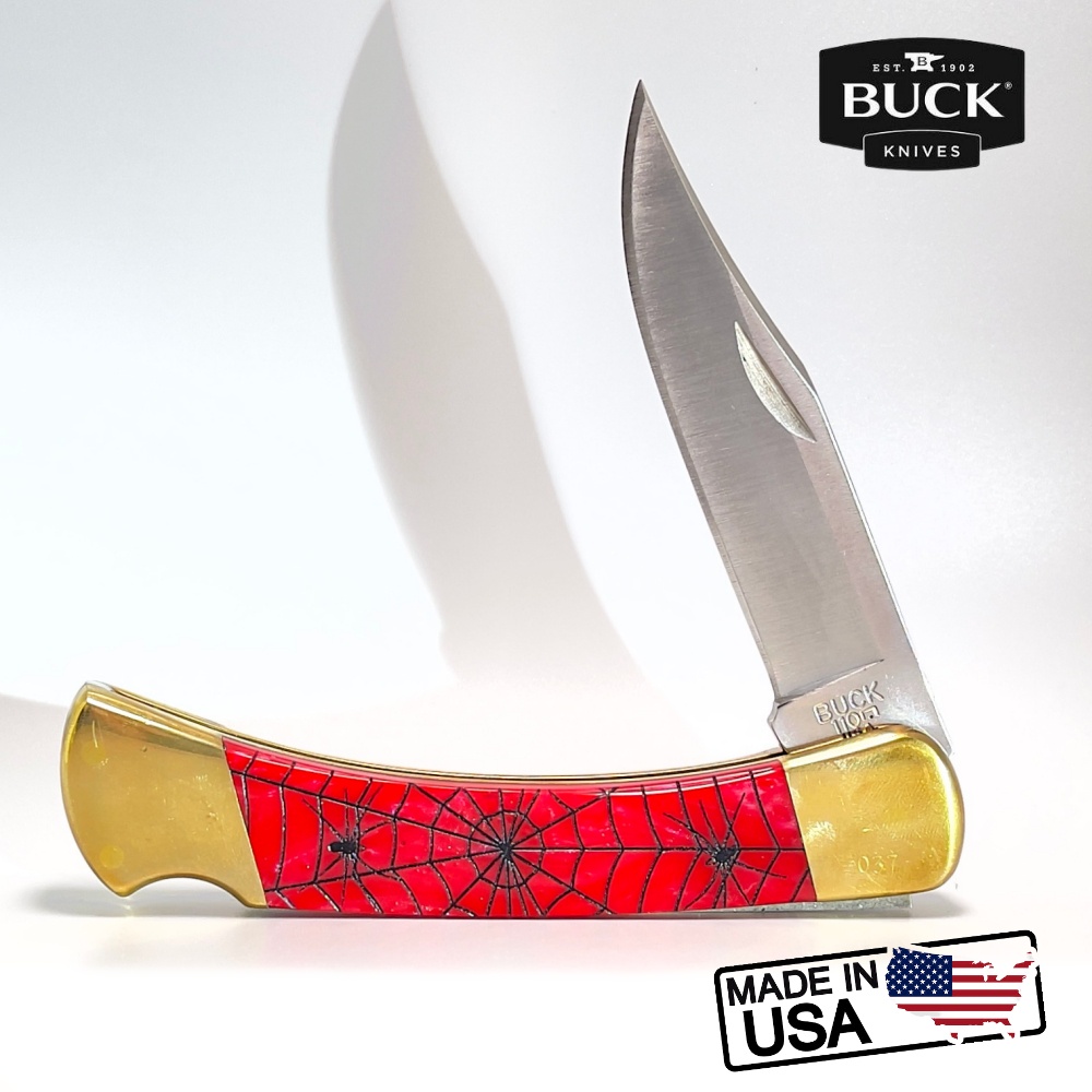 มีด Buck 110™ Custom Red Pearl Corelon Recluse (110RP)
