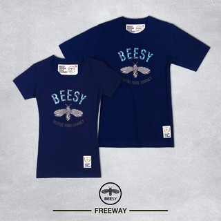 Beesy เสื้อคอกลม  ชาย หญิง  รุ่น Freeway สีกรม