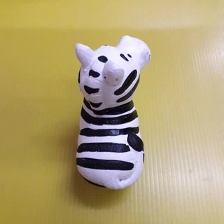 ม้าลาย ม้า ม้าลายแก้บน งานปูนปั้นคุณภาพ สูง 9cm เรซิน 9cm