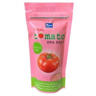 โยโกะ เกลือสปาขัดผิว สูตรมะเขือเทศ ขัดผิวใส อวดผิวสวยอย่างมั่นใจ Yoko Fresh Tomato Spa Salt 300g.