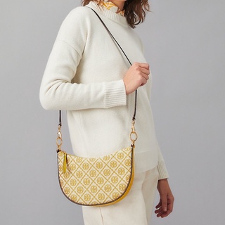 Gold Finch x พร้อมส่งไทยฯ T Monogram Jacquard Mini Hobo (Factory Outlet)