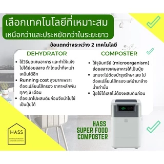 HASS Food Waste Composter HFC-020K - เครื่องย่อยสลายเศษขยะอาหารให้เป็นปุ๋ย ภายใน 24 ชม.