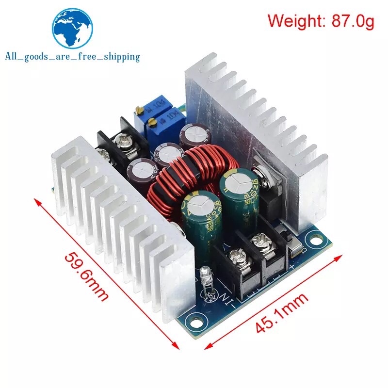 20A 300W DC ปรับ Amp โวลต์ CC Cv ขั้นตอนลงโมดูล
