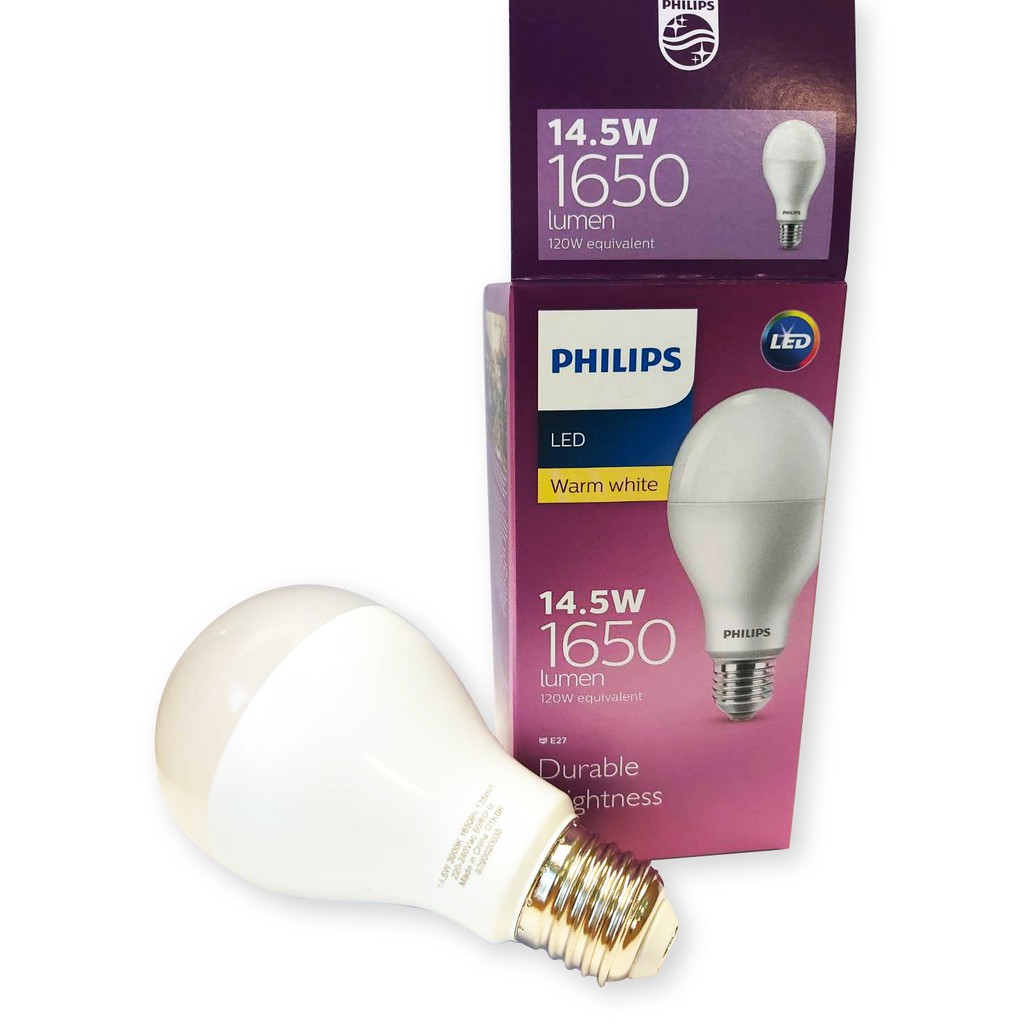 Philips LEDBulb 14.5-120W E27 3000K A67