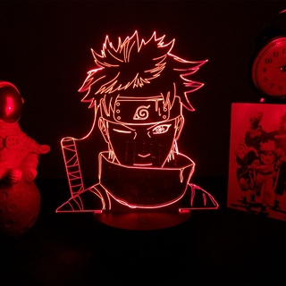 Naruto 3D Led Light Uchiha Shisui Acrylic Figurine LED Sensor Light for Kid Bedroom Decoration Night Light Birthday Atmosphere light