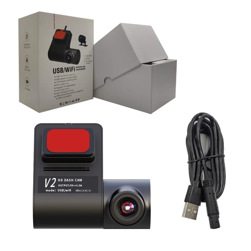 กล้องติดรถยนต์ แบบมี WIFI รุ่น V.2 สามารถต่อ WIFI Car Dash Cam ความไวที่ปรับได้ 1080p 5V-12V Dashboard Camera Recorder thumbnail 5