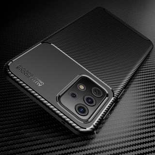 เคสโทรศัพท์คาร์บอนไฟเบอร์ กันกระแทก หรูหรา สําหรับ Samsung Galaxy A52 A52s 5G 4G