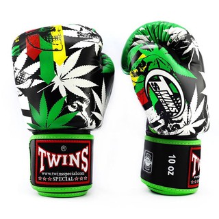 (8,10,12,14,16 ออนซ์) Twins Special Fancy Boxing Gloves "Grass Collection" Leather