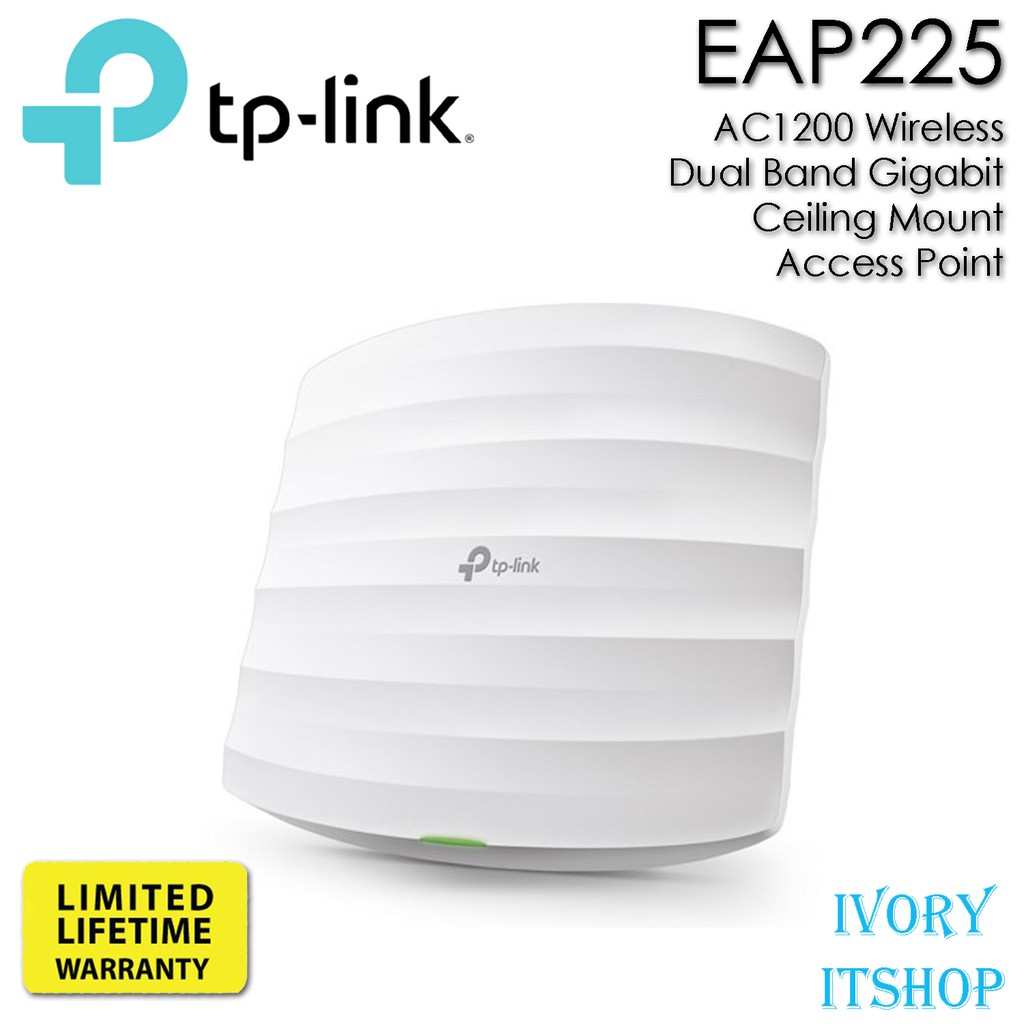 TP-Link EAP225 v.3 Access Point สำหรับองค์กร (AC1350 Wireless Dual Band Gigabit Ceiling Mount Access Point)