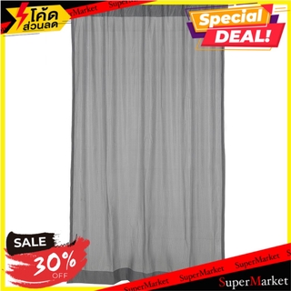 ผ้าม่านโปร่งซ่อนหู HOME L&amp;S HOLMA 140x220 ซม. สีเทา ผ้าม่านประตู SHEER CURTAIN HOME L&amp;S HOLMA 140X220CM GRAY