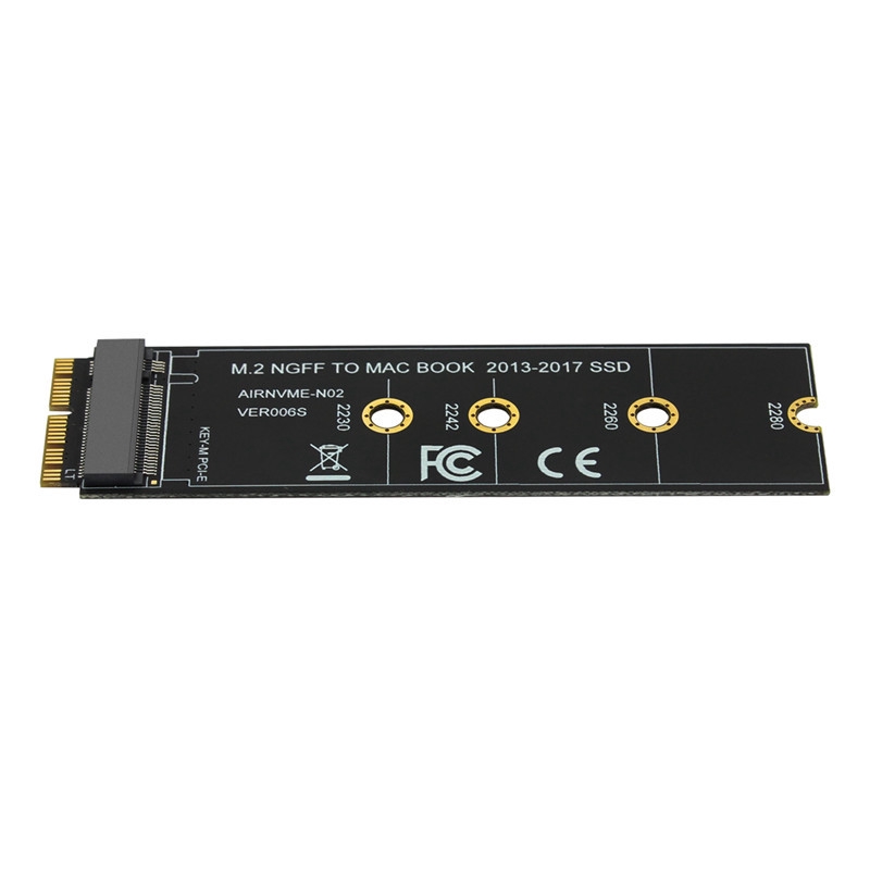 M.2 NVME SSD Convert Adapter Card for MacBook Air Pro Retina 2013-2017 NVME/AHCI SSD Kit for A1465 A1466 A1398 A1502