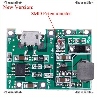 โมดูลชาร์จแบตเตอรี่ลิเธียม Lipo 18650 3 . 7 V 4 . 2 V To 5 V 9v 12v