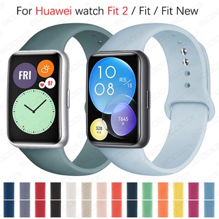 สายซิลิโคนนิ่ม สําหรับ Huawei Watch fit 2 / fit / fit สายรัดข้อมือใหม่ สายรัดข้อมือ ห่วง สร้อยข้อมือสมาร์ทวอทช์