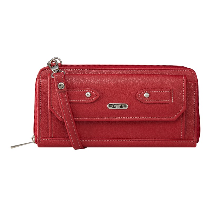 Jacob International กระเป๋าสตางค์ผู้หญิง V32132 (แดง)