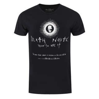 เสื้อยืด ผ้าฝ้าย 100% พิมพ์ลาย Death Note How To Use It สีดํา แฟชั่นฤดูร้อน สําหรับผู้ชายสามารถปรับแต่งได้