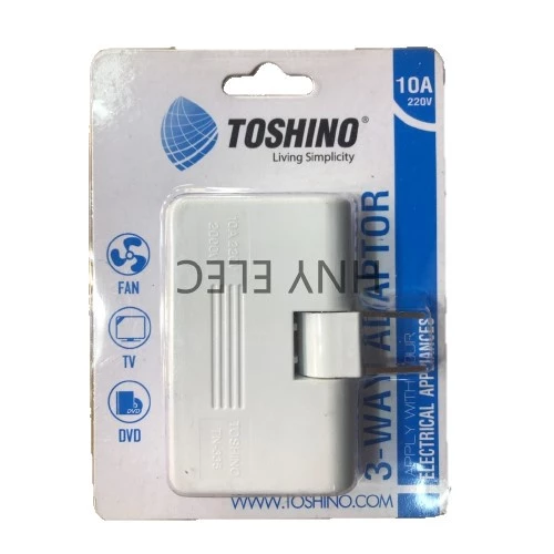 TOSHINO ปลั๊กสามทาง รุ่น TN.335 ขาปลั๊กพับได้ thumbnail 5