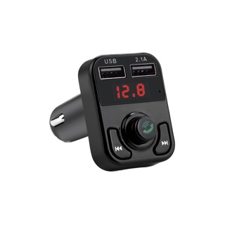 ZEUS⚡️บลูทูธในรถยนต์ X8 Bluetooth Car Kit Fm Transmitter แฮนด์ฟรี เครื่องเล่น MP3 พร้อมที่ชาร์จแบต 2 USB