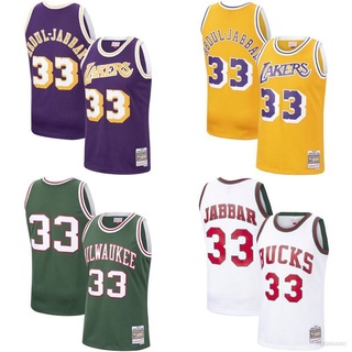 เสื้อกีฬาแขนกุด ลายทีม BKB NBA Jersey L.A.Lakers Abdul-Jabbar คลาสสิก พลัสไซซ์ สําหรับผู้ชาย และผู้หญิง