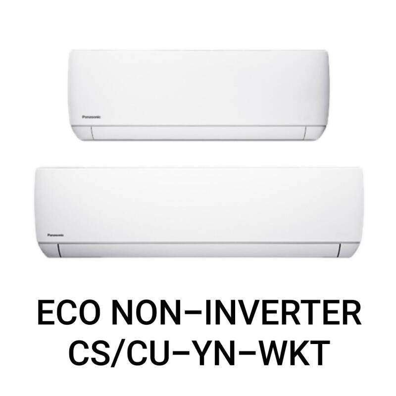 Panasonic แอร์ติดผนัง รุ่น Eco Non-Inverter ขนาด 9000-24000 BTU (พร้อมติดตั้ง)
