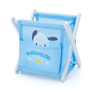 Mini Rack ที่เก็บของผ้าใบจิ๋ว พับได้ ด้านหน้ามีช่อง ลาย Pochacco pc / Pochacco