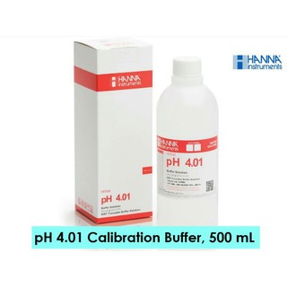 HI7004L น้ำยาสอบเทียบค่า pH ค่า 4.01 (pH 4.01 Calibration Buffer) ยี่ห้อ HANNA