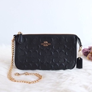 Coach F30258 F67567 Large wristlet คล้องมือไซต์ใหญ่สายโซ่ ใส่โทรศัพท์ได้ทุกรุ่น plus, max, note ได้หมดจ้า