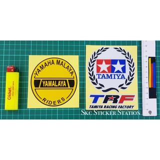 สติกเกอร์สะท้อนแสง สําหรับ yamaha Malaya yamalaya tamiya racing Factory