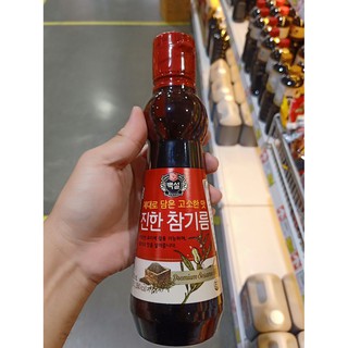 ecook เกาหลี น้ำมันงาหอม ธรรมชาติ premium sesame oil 320ml