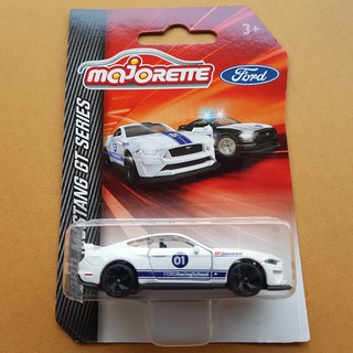 Majorette Ford Mustang GT Series สีขาวลายน้ำเงิน