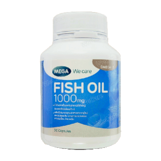 Mega we care Fish Oil 1000มก 30เม็ด เมก้าวีแคร์ ฟิชออย น้ำมันปลา