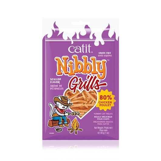 Catit Nibbly Treats ขนมแมว ไ่ก่ฉีกเส้น คละรสชาติ (ผลิตจากเนื้อไก่แท้) Grain-Free สำหรับแมว