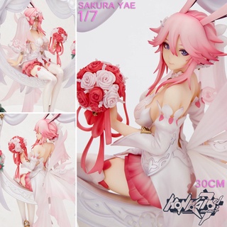 Honkai Impact 3rd Genshin Gakuen ฮอนไก เก็นชินอิมแพกต์ Sakura Yae เย ซากุระ สูง 30 cm Dream Raiment ชุดเจ้าสาว Hobby