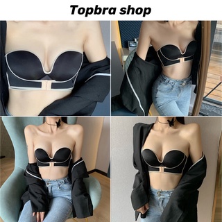 Topbra_shop บรา เกาะอกดันทรง บราดันทรง บราไร้โครง บราไร้สาย ชุดชั้นในไร้โครงไร้สาย บราสีล้วน  CDB145