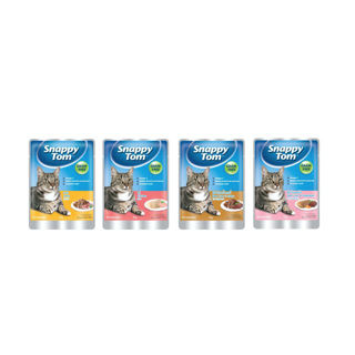 [9บาท เที่ยงคืน 4.15นี้]สแนปปี้ทอม อาหารแมวซองขนาด 85 กรัม (Snappy Tom CAT FOOD POUCH 85 g.)