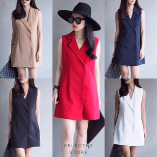 Sleeveless Collar Dress