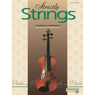 หนังสือเรียนดนตรี Strictly Strings, Viola Book 3