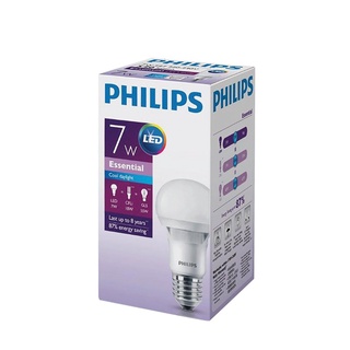 Therichbuyer หลอดไฟ LED 7 วัตต์ Cool Daylight PHILIPS รุ่น ESS LEDBULB A60 E27